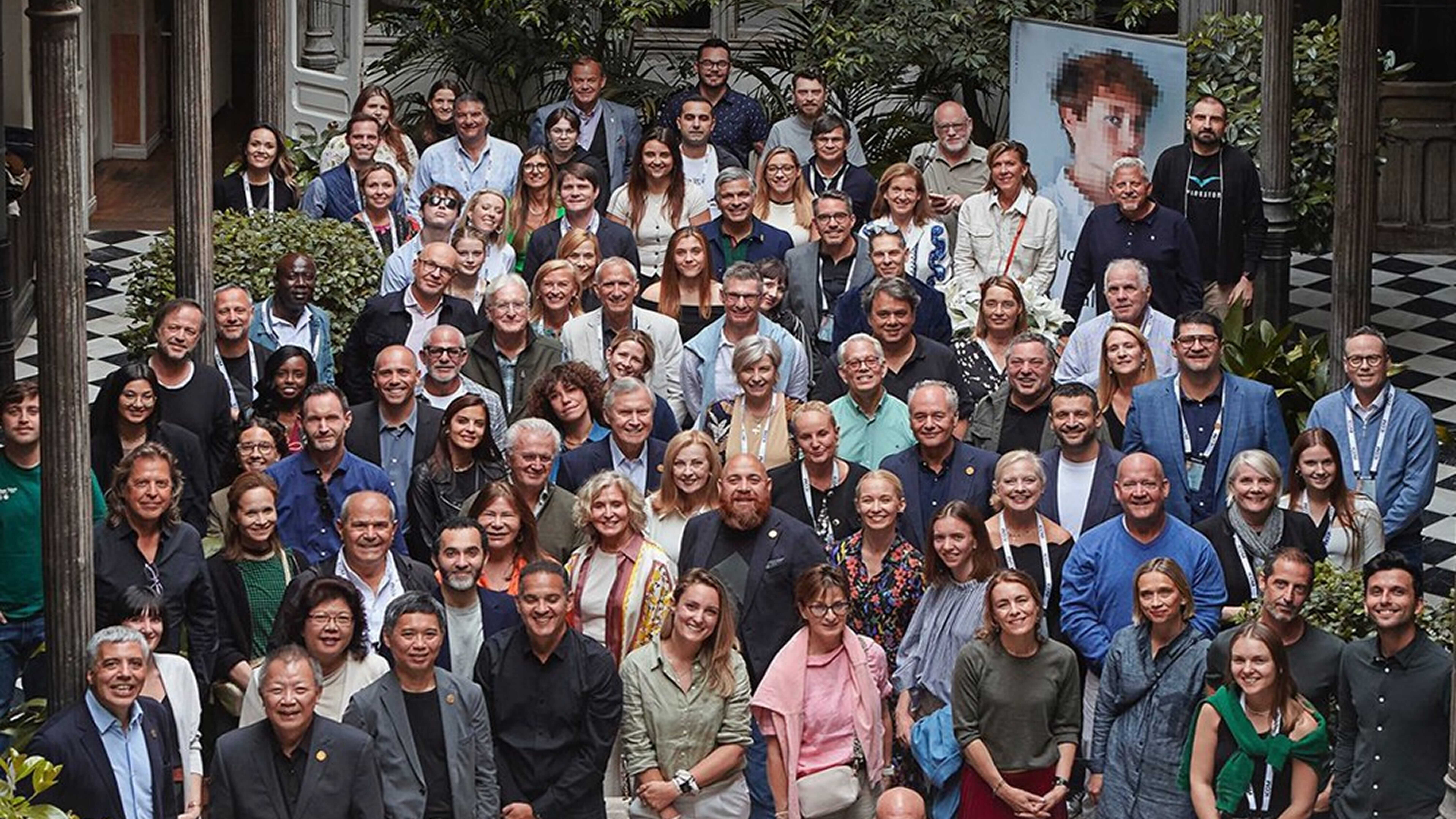 Team gathering event photo